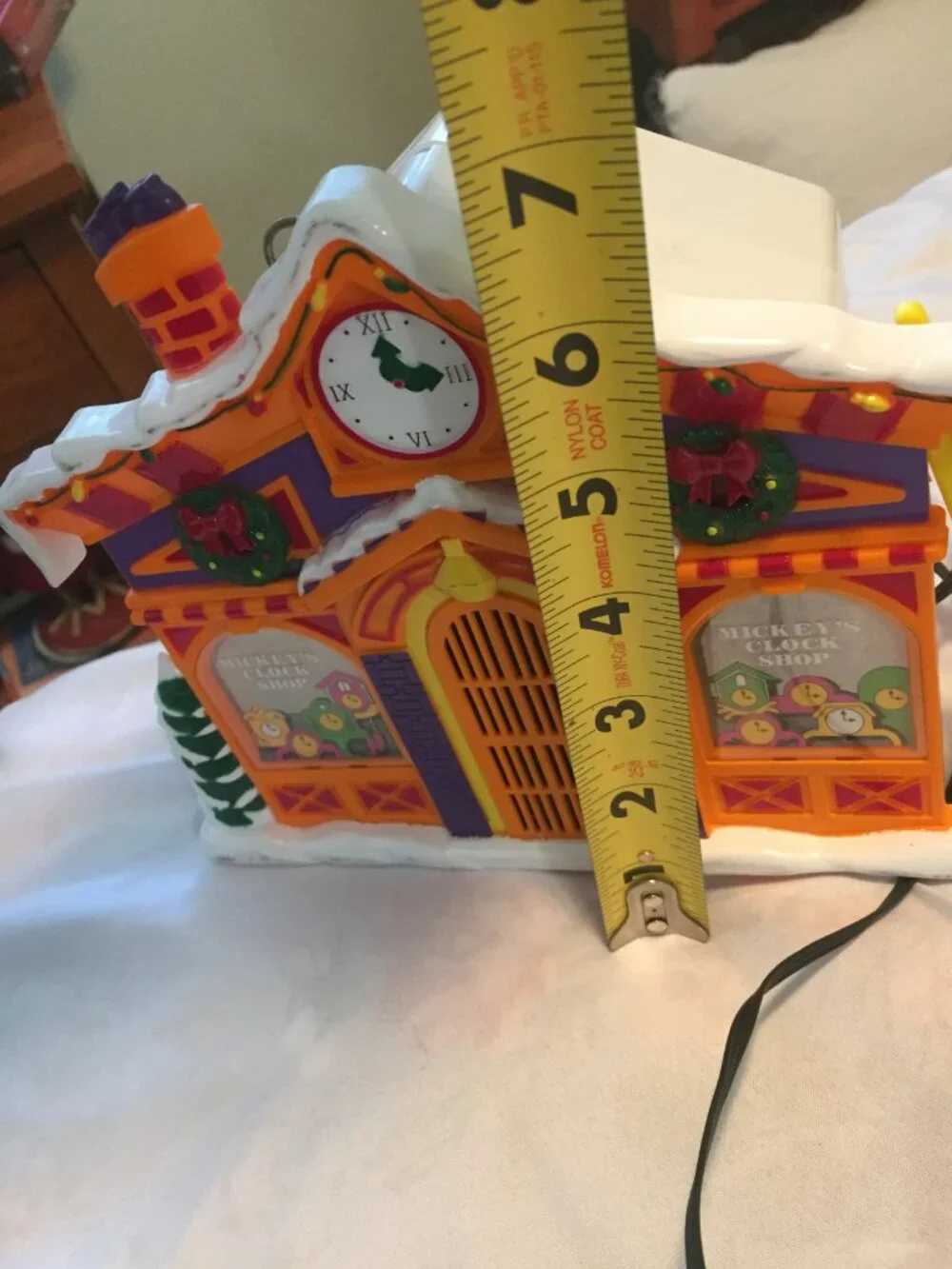 Vintage 1993 Mr. Christmas Disney Mickey's Clock Shop Animated Musical Set Light